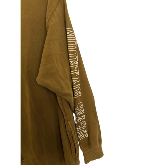 Aerie Sweatshirt Womens Small Mountain Season Mock Neck Oversized Brown NWT - Picture 4 of 10